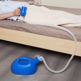 Maxbell Men Urine Bottle Good Sealing Urine Collection Pot for Lying Seniors Camping Blue 2m Hose