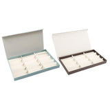 Maxbell Glasses Display Case Portable Sturdy Jewelry Organizer for Table Home Drawer Blue