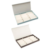 Maxbell Glasses Display Case Portable Sturdy Jewelry Organizer for Table Home Drawer Blue