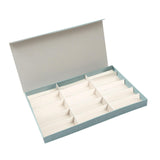 Maxbell Glasses Display Case Portable Sturdy Jewelry Organizer for Table Home Drawer Blue