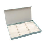 Maxbell Glasses Display Case Portable Sturdy Jewelry Organizer for Table Home Drawer Blue