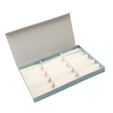 Maxbell Glasses Display Case Portable Sturdy Jewelry Organizer for Table Home Drawer Blue