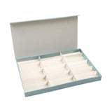 Maxbell Glasses Display Case Portable Sturdy Jewelry Organizer for Table Home Drawer Blue