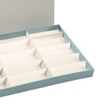 Maxbell Glasses Display Case Portable Sturdy Jewelry Organizer for Table Home Drawer Blue