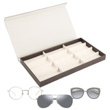 Maxbell Glasses Display Case Portable Sturdy Jewelry Organizer for Table Home Drawer Coffee