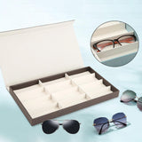 Maxbell Glasses Display Case Portable Sturdy Jewelry Organizer for Table Home Drawer Coffee