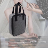 Maxbell Travel Makeup Bag Lightweight Thick Multifunctional Cosmetic Bag with Handle 17x9x23cm