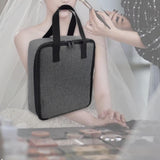 Maxbell Travel Makeup Bag Lightweight Thick Multifunctional Cosmetic Bag with Handle 23x9x26cm