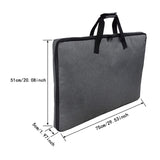 Maxbell Travel Makeup Bag Lightweight Thick Multifunctional Cosmetic Bag with Handle 75x5x51cm