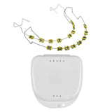 Maxbell Temporary Tooth Decoration with Box Orthodontist Explain Props Ligature Ties yellow