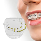 Maxbell Temporary Tooth Decoration with Box Orthodontist Explain Props Ligature Ties yellow