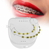 Maxbell Temporary Tooth Decoration with Box Orthodontist Explain Props Ligature Ties yellow