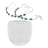 Maxbell Temporary Tooth Decoration with Box Orthodontist Explain Props Ligature Ties green