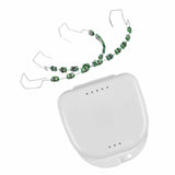 Maxbell Temporary Tooth Decoration with Box Orthodontist Explain Props Ligature Ties green