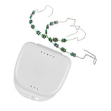 Maxbell Temporary Tooth Decoration with Box Orthodontist Explain Props Ligature Ties green