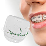Maxbell Temporary Tooth Decoration with Box Orthodontist Explain Props Ligature Ties green