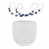 Maxbell Temporary Tooth Decoration with Box Orthodontist Explain Props Ligature Ties dark blue