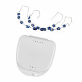Maxbell Temporary Tooth Decoration with Box Orthodontist Explain Props Ligature Ties dark blue
