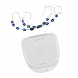 Maxbell Temporary Tooth Decoration with Box Orthodontist Explain Props Ligature Ties dark blue