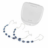 Maxbell Temporary Tooth Decoration with Box Orthodontist Explain Props Ligature Ties dark blue