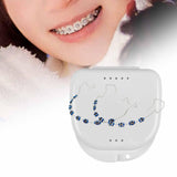 Maxbell Temporary Tooth Decoration with Box Orthodontist Explain Props Ligature Ties dark blue