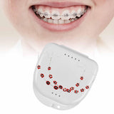 Maxbell Temporary Tooth Decoration with Box Orthodontist Explain Props Ligature Ties red