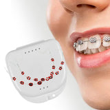 Maxbell Temporary Tooth Decoration with Box Orthodontist Explain Props Ligature Ties red