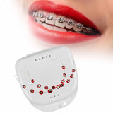 Maxbell Temporary Tooth Decoration with Box Orthodontist Explain Props Ligature Ties red