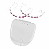 Maxbell Temporary Tooth Decoration with Box Orthodontist Explain Props Ligature Ties pink