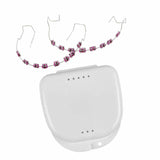 Maxbell Temporary Tooth Decoration with Box Orthodontist Explain Props Ligature Ties pink
