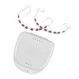 Maxbell Temporary Tooth Decoration with Box Orthodontist Explain Props Ligature Ties pink