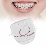 Maxbell Temporary Tooth Decoration with Box Orthodontist Explain Props Ligature Ties pink