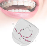Maxbell Temporary Tooth Decoration with Box Orthodontist Explain Props Ligature Ties pink