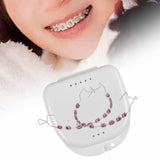 Maxbell Temporary Tooth Decoration with Box Orthodontist Explain Props Ligature Ties pink