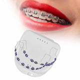 Maxbell Temporary Tooth Decoration with Box Orthodontist Explain Props Ligature Ties violet