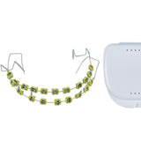 Maxbell Temporary Tooth Decorations with Hook with Box Metal Bracket Gift for Family yellow