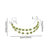 Maxbell Temporary Tooth Decorations with Hook with Box Metal Bracket Gift for Family yellow