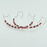 Maxbell Temporary Tooth Decorations with Hook with Box Metal Bracket Gift for Family red