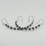 Maxbell Temporary Tooth Decorations with Hook with Box Metal Bracket Gift for Family black