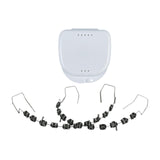 Maxbell Temporary Tooth Decorations with Hook with Box Metal Bracket Gift for Family black