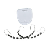 Maxbell Temporary Tooth Decorations with Hook with Box Metal Bracket Gift for Family black