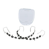 Maxbell Temporary Tooth Decorations with Hook with Box Metal Bracket Gift for Family black