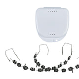 Maxbell Temporary Tooth Decorations with Hook with Box Metal Bracket Gift for Family black