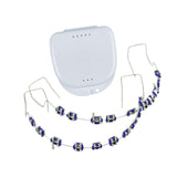 Maxbell Temporary Tooth Decorations with Hook with Box Metal Bracket Gift for Family violet