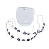 Maxbell Temporary Tooth Decorations with Hook with Box Metal Bracket Gift for Family violet