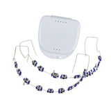 Maxbell Temporary Tooth Decorations with Hook with Box Metal Bracket Gift for Family violet