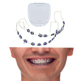 Maxbell Temporary Tooth Decorations with Hook with Box Metal Bracket Gift for Family violet