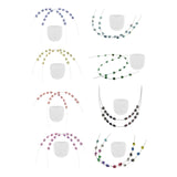 Maxbell 2x Temporary Tooth Decoration Brace Accessory Brace Chain Ligature Ties Dark Blue