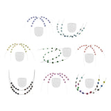 Maxbell 2x Temporary Tooth Decoration Brace Accessory Brace Chain Ligature Ties Dark Blue