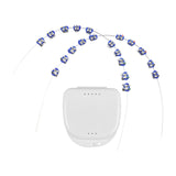 Maxbell 2x Temporary Tooth Decoration Brace Accessory Brace Chain Ligature Ties Dark Blue